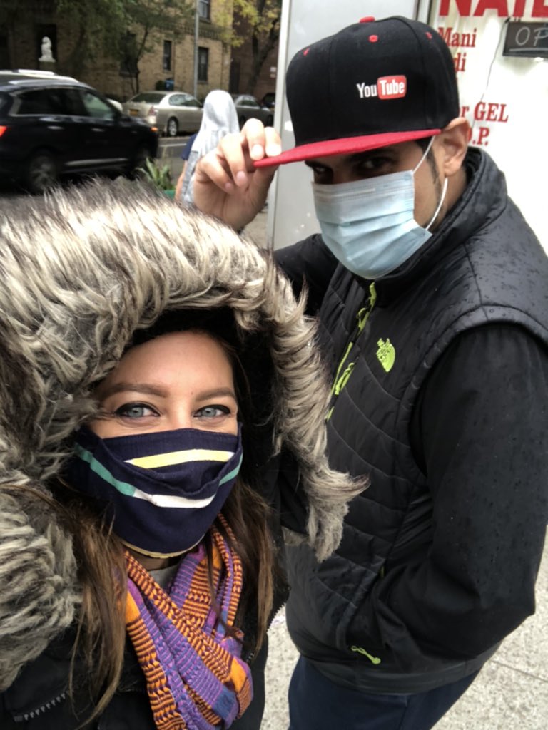 votejgr's tweet photo. Even in the dreary weather, we were getting the vote out for me on the @NYWFP party line. Gracias to @32BJSEIU, @EspanolYamil &amp; Osman Choudhury for the support! 🗳

#VoteJGR #VoteWFP 
#JacksonHeights #EastElmhurst #Corona #Woodside #Queens #NYSAssembly #District34 https://t.co/7KrNNHcgfi