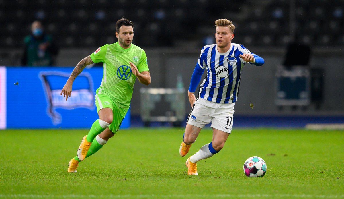 Hertha 1-1 Wolfsburg:Hertha on a 4 game losing streak faced draw merchants VfL.Hertha star man Cunha scored the 1-0 while slipping. Baku equalised with a thumper (WATCH IT).All Hertha beyond this. Rued big misses as the game ended square.Sides who expect to be higher up #BSCWOB