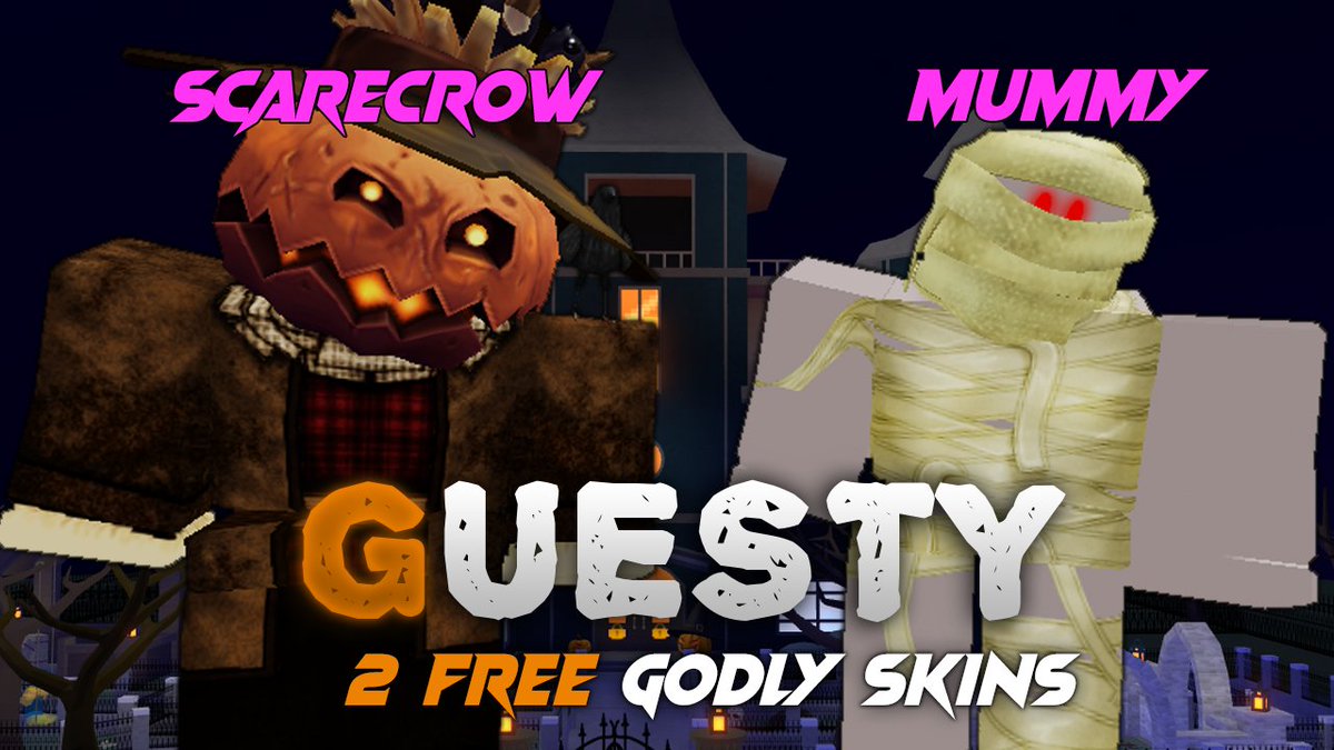 Nahid Drdarkmatter On Twitter Streaming Guesty Ima Try Getting The Scarecrow And Mummy Yes Im Going Live In A Stream 5 Minutes Left Https T Co Ypjzvpm4vz Https T Co Kghfskfahf - roblox guesty godly skins