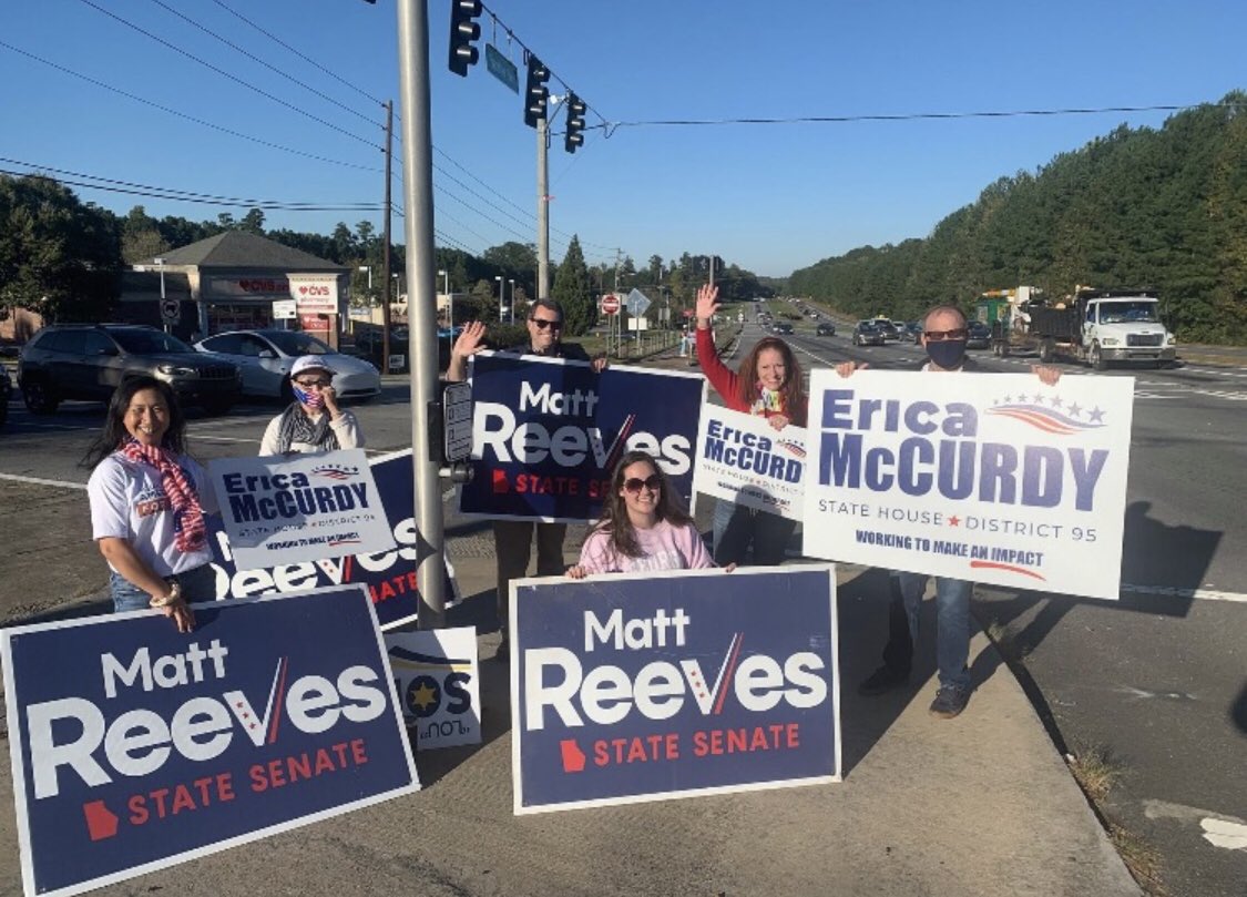 MattReevesGA's tweet photo. As you talk to neighbors and friends, please ask them to vote on Tuesday 7:00 A.M.-7:00 P.M. at your normal polling location. https://t.co/Ceb4hu3ZPW https://t.co/mpUtbPmjmM