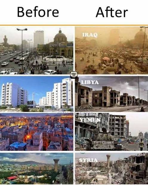 The warmongering dictators targeted Iraq , Afghanistan , Syria , Yemen , Somalia , Zimbabwe , Lebanon , Iran , Venezuela , North Korea , Libya  etc. They told damnable lies about these countries through their misleading media platforms and news channels!