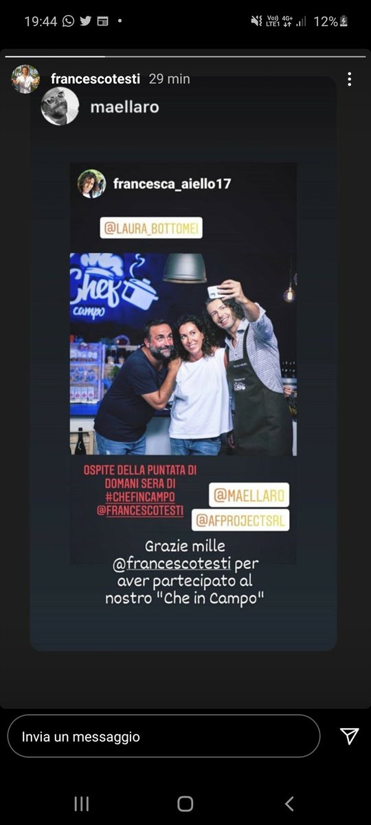 BarbyeGabry's tweet photo. Hola Francesco ho visto questo stato da te mi potresti dire a che canale tv verrà trasmesso e da non perdere te che cucini nn si puó proprio perdere 😂😂😂 Ps attento a non bruciare niente gli uomini in cucina non tutti so un granché 😂 scherzo ovviamente 😉 https://t.co/BFGw53JAjv