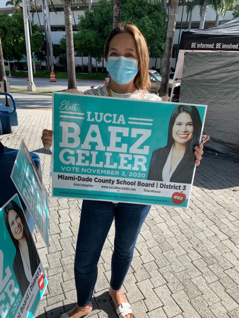 mdcpsluciabaezg's tweet photo. Thank you for Early Voting and for your support!! #LaProfesora #vote82 https://t.co/bfJ9TJqB2T