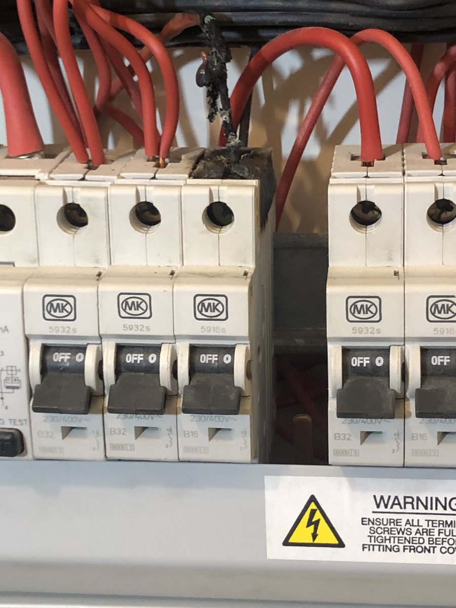 switchstart's tweet photo. Lovely find on an eicr on Friday. A clear reminder why landlords should get their properties tested regular. #landlords #niceic #cardiff #lockdown https://t.co/b4bUcXI4Wq