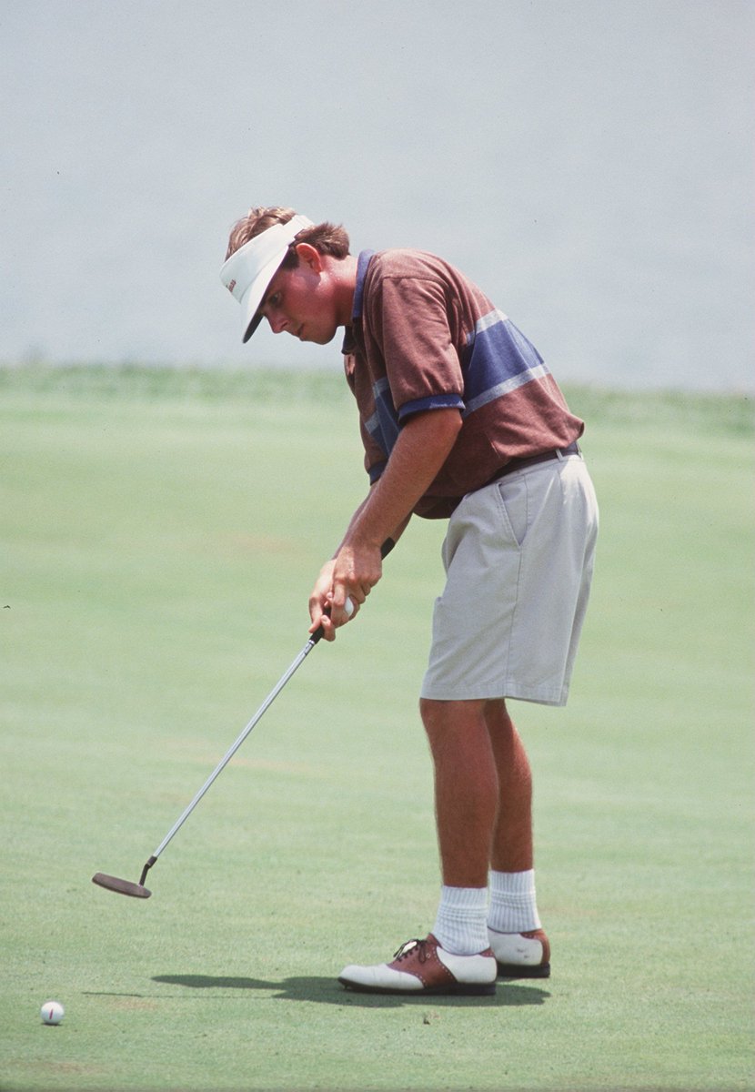  Justin Leonard.University of Texas. 1991-1994.The native Texan won the 1992 U.S. Amateur and in 1994 he took home the NCAA individual title and Haskins Award. He is the only four-time Southwestern Conference Championship medalist. He finished his career with 9 victories.