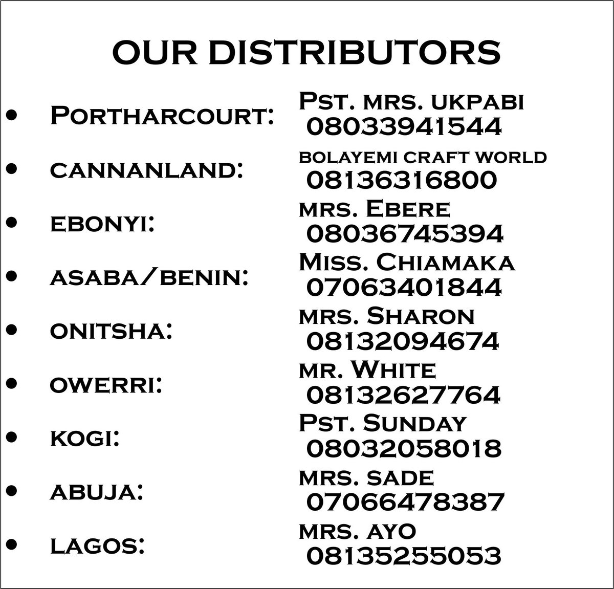 aces_ex's tweet photo. closest to you. LIST OF OUR DISTRIBUTORS ARE ON THE PICTURES POSTED 

YES we deliver nationwide within 7days of confirmation of order and we have agents who U can communicate with physically 

And your payment validates your order 

More distributors and agents needed across https://t.co/DQ7pBMlhXj