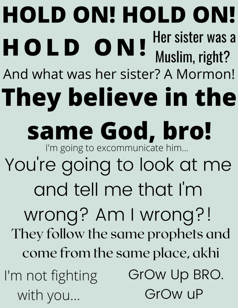 how our interfaith gonna be lookin like