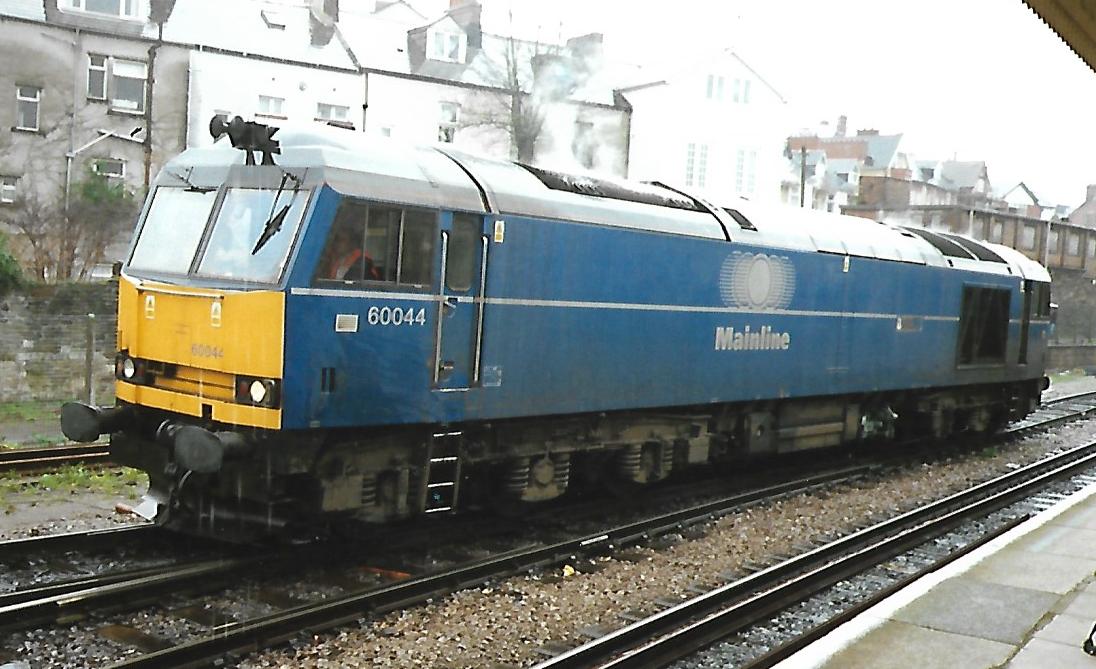 Richard Bywater Running Light Engine On To Newport Godfrey Road Stabling Point Class 60 Diesel Loco In Mainline Blue Colours Scar On The Bodyside Where Its Ailsa Craig Nameplate Richard Bywater Running Light Engine On To Newport Godfrey Road Stabling Point Class 60 Diesel Loco In Mainline Blue Colours Scar On The Bodyside Where Its Ailsa Craig Nameplate