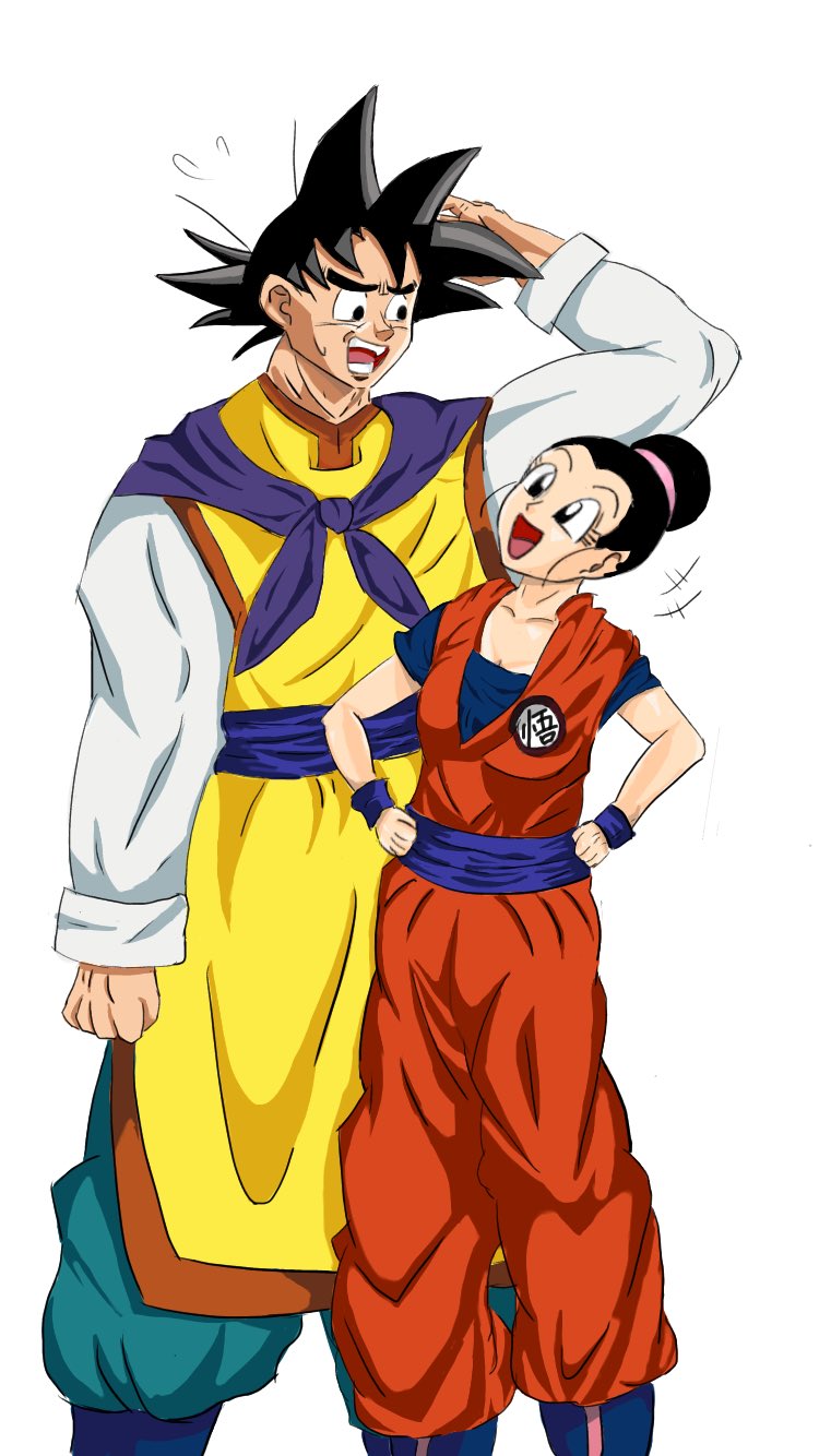 晴明 ちょっと前に描いたやつです ドラゴンボールの夫婦で衣装交換的なやつです コミュニケーション能力皆無ですがもっといろんな絵描きさん繋がれたら嬉しいです ドラゴンボール 孫悟空 チチ 衣装交換 T Co 7znaptazho Twitter