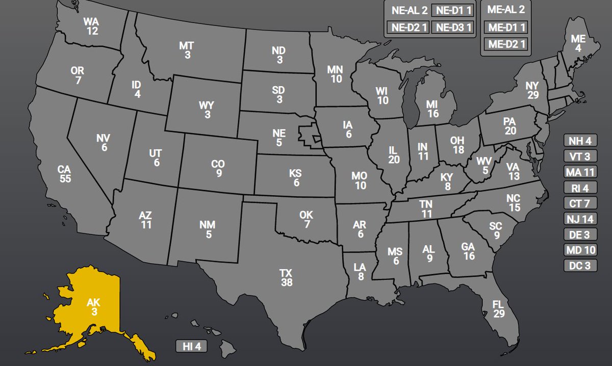 1AM (6AM)The two-hour wait for polls to close in Alaska will probably mean a trip to the leaba, but this could be a close result, with a tight senate race too. Unfortunately, we are unlikely to know how AK goes for some days.