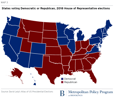 रिपब्लिकन चा रंग लाल असुन नकाशामध्ये जेव्हढे लाल चौकोन दिसतात ते सर्व रिपब्लिकन या पक्षाचे..चौकोन म्हणजे राज्य..ज्या ठिकाणी रिपब्लिकन जिंकली ते सर्व लाल राज्य( #redstate)..ज्या ठिकाणी डेमोक्रॅटिक जिंकली ते सर्व निळे राज्य( #bluestate)..२००० सालापासुन रंग वापरायला सुरुवात झाली  #म