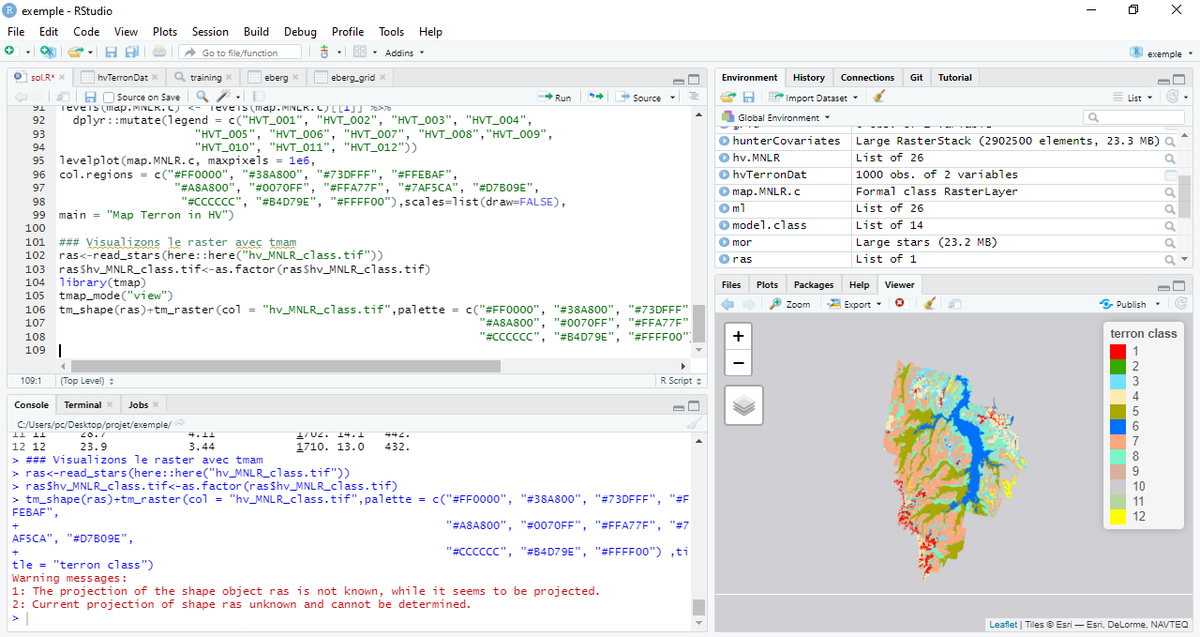 papitau's tweet photo. Today i delved into the good book named Using R for Digital soil mapping (hghly recommend) and I attempted as much as possible to use news packages such #tidyverse #tmap,#tidymodel ,#sf,#stars,#janitor etc.
#RStats #rspatial https://t.co/fQSaugIWLP