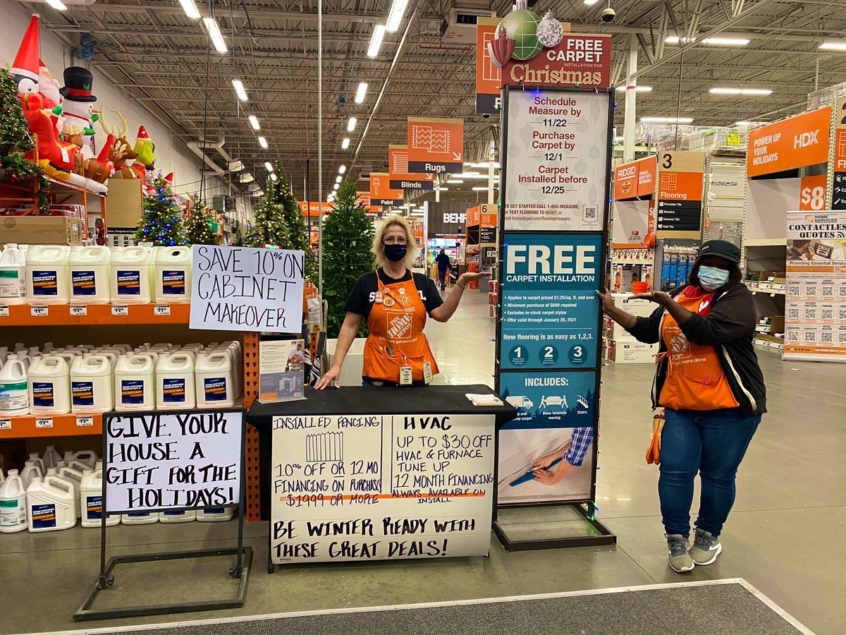 atb6678's tweet photo. Give your house a gift for the holidays!! 🎁🎊 Come into the Golden Ring Home Depot for great home service deals!!!  #HomeDepot #hd2587 @DodsonAndy @DParks_THD @KeislingVicky @Alexis_3323 @Cmisotti15 https://t.co/41ZGMJzd6J