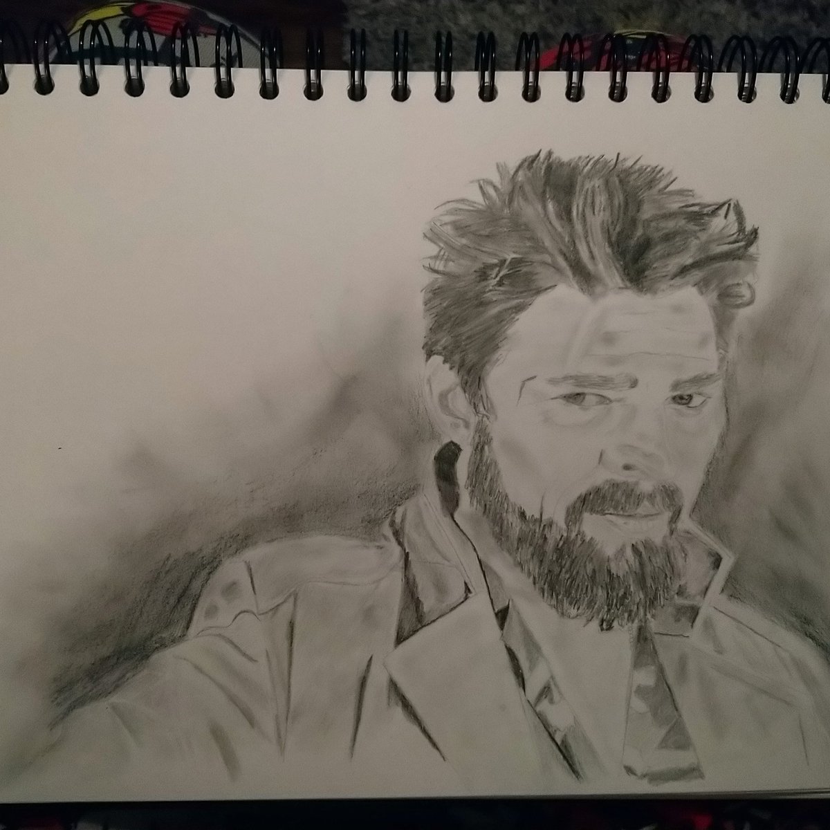 ResidingLight's tweet photo. My next little Sketch that's kept me busy from the show The Boys.
#sketch #pencildrawing #art #theboys #billybutcher
#fuckindiabolical https://t.co/tMW91siW2X