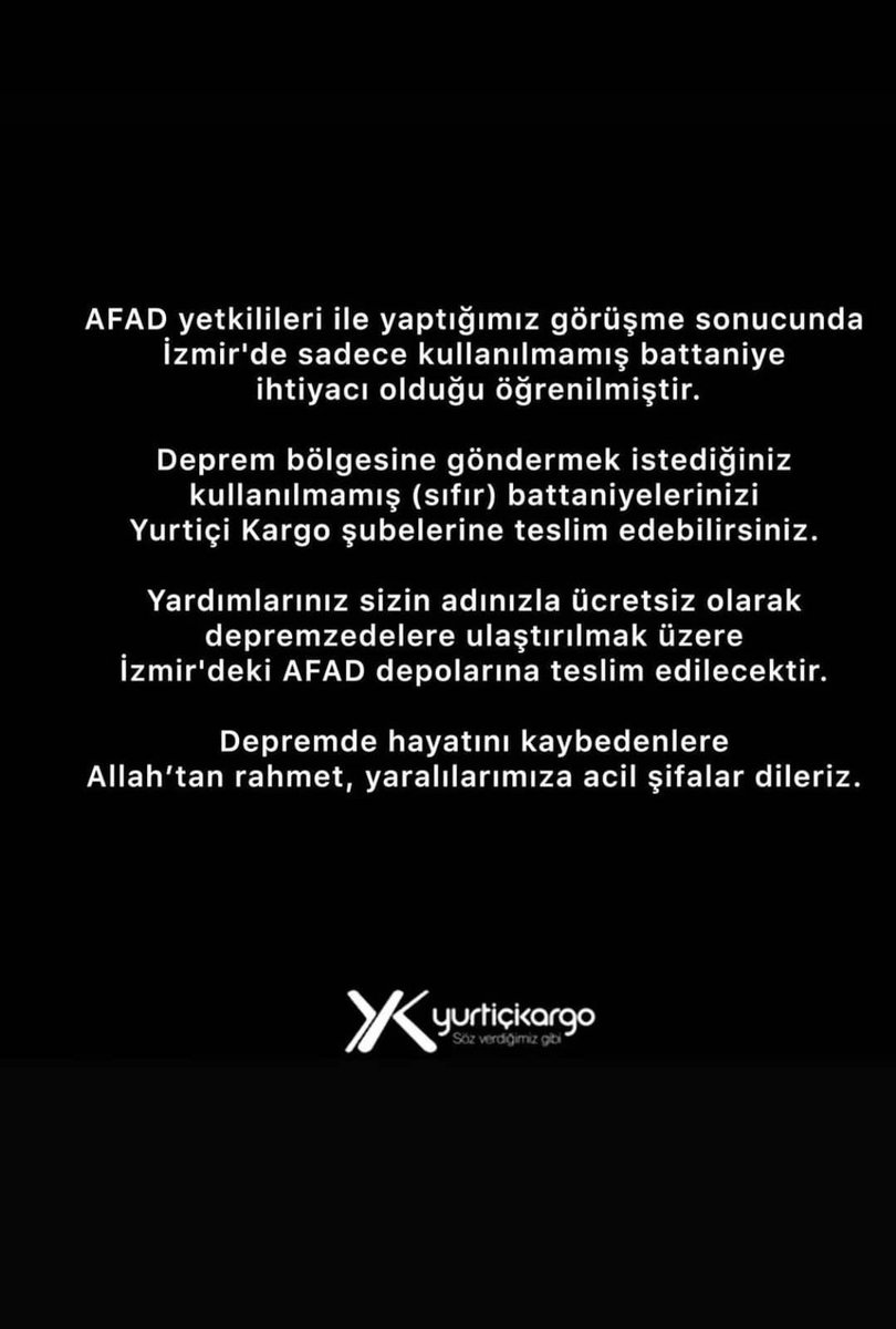 Battaniye ye ihtiyaç var..