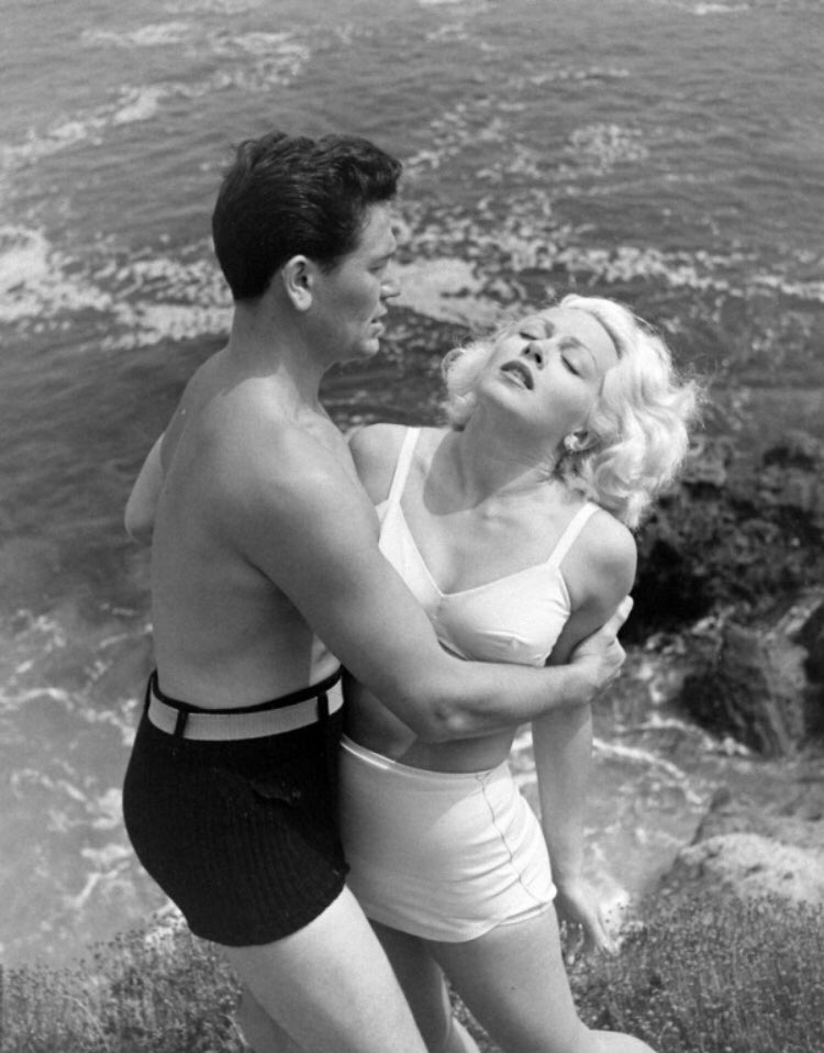 This is odd. There are a handful of beach scenes in the film, but none of them feature these shots. Do these scenes still exist?  #Noirvember