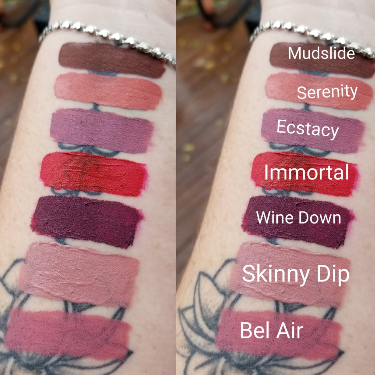 AmberTodd1921's tweet photo. Swatches of my newest additions from Gerard Cosmeticπππβ€β€β€
Thank you @HYIMJEN and @GerardCosmetics
#gerardcosmetics #GCsquad #swatched #swatches #trynewthings #hydramatte #liquidlipstick #thankful https://t.co/X0CVN69Gve