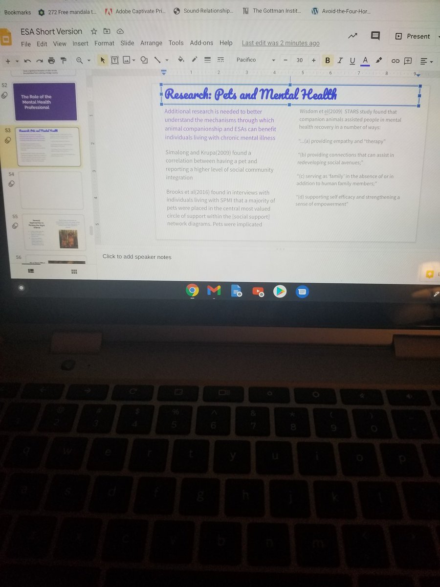 SexOneFour's tweet photo. Spent this cold wintery Sunday working on my training for therapists wanting to write ESA letters. #Pets #PetsAndMentalHealth #MFT #Training #CEU #OhioCSWMFT https://t.co/qABsMF0jrP