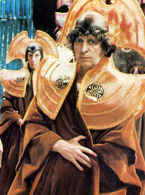 the Doctorok this one is obvious, they just wear their standard clothes underneath the robes. probably because they can't be bothered to take them off