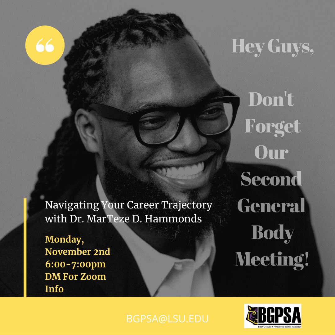 Our 2nd General Body meeting is tomorrow!