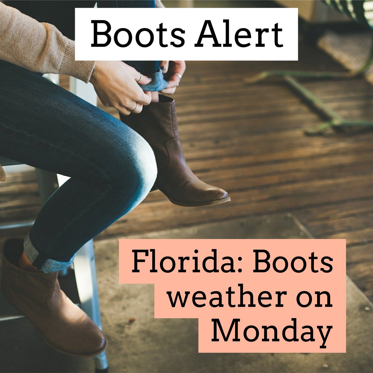 mrweathermanonx's tweet image. ‼️ALERT‼️ Boots weather on Monday for Florida!