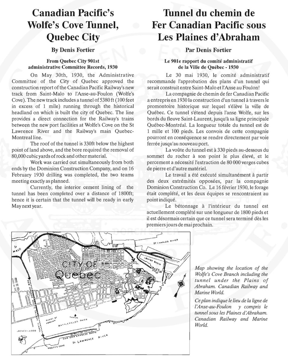 Canadian Pacific railway built Château Frontenac & they also built a railway 330 feet UNDERGROUND nearby. On the same land was the former Château St. Louis, which functioned as the main administrative office for both the French & British colonial gvmts in conquering N. America.