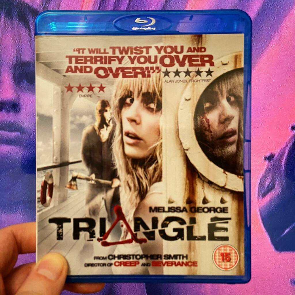 millidge's tweet photo. Cracking little indie #horrormysteryfantasy for tonight’s film Triangle #trianglemovie #2009 #christophersmith #melissageorge #firstwatch #movienight #iconfilm #firstwatch #bluraybargain #physicalmedia #firstwatch https://t.co/YraaVpFMdl https://t.co/lTs8ATEa97