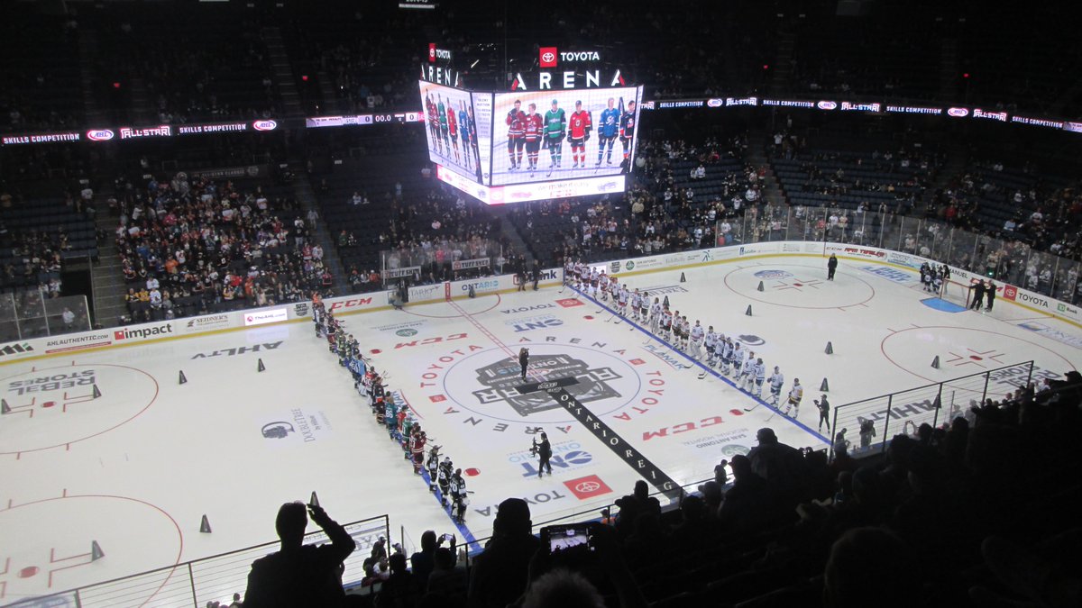 80. Toyota Arena, Ontario, CA. Home of the  @ontarioreign. Part of the AHL's great western migration of 2015, this is an impressive newer arena, although without a lot of character. Hard for this New Englander to be able to go to a game in January while wearing shorts.