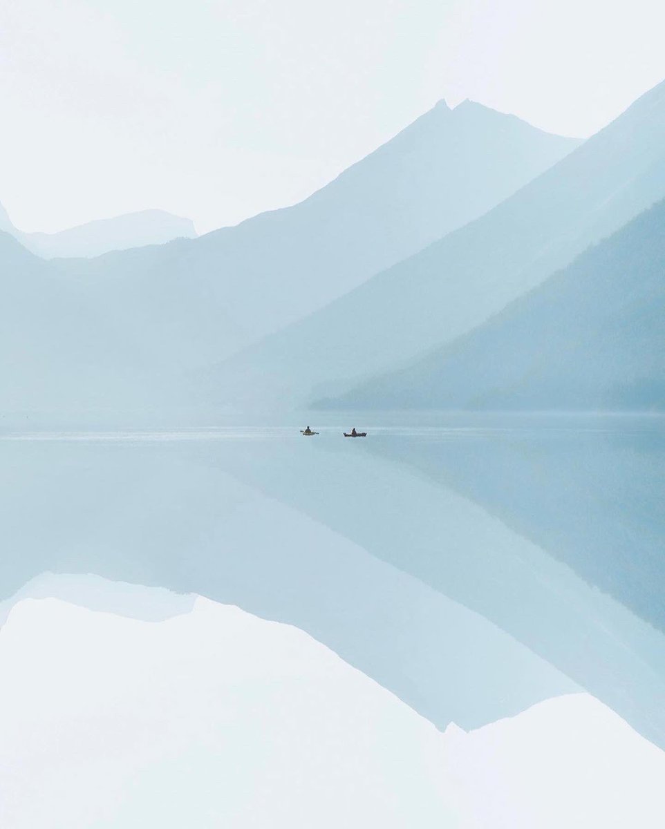 Paddling on a mirror in Norway.