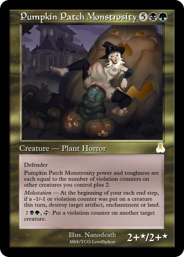 My Halloween cards part 1: Pumpkins #mtgporn #notsafeforplay #customcard #pumpkin #halloween My Halloween cards part 1: Pumpkins #mtgporn #notsafeforplay #customcard #pumpkin #halloween