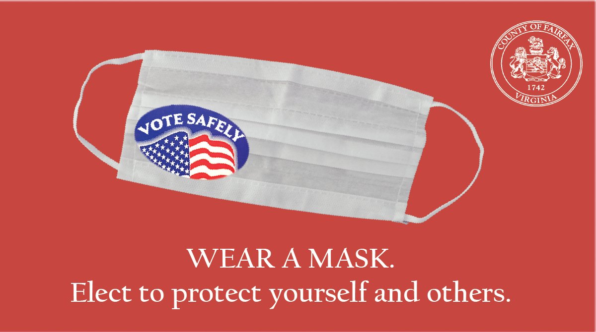 fairfaxvotes's tweet photo. On Tuesday, you can elect to protect other voters and our dedicated poll workers who have volunteered to make #democracywork.
#maskup #votesafely #vote2020 #vote #election2020 https://t.co/fCZ0NsiSML