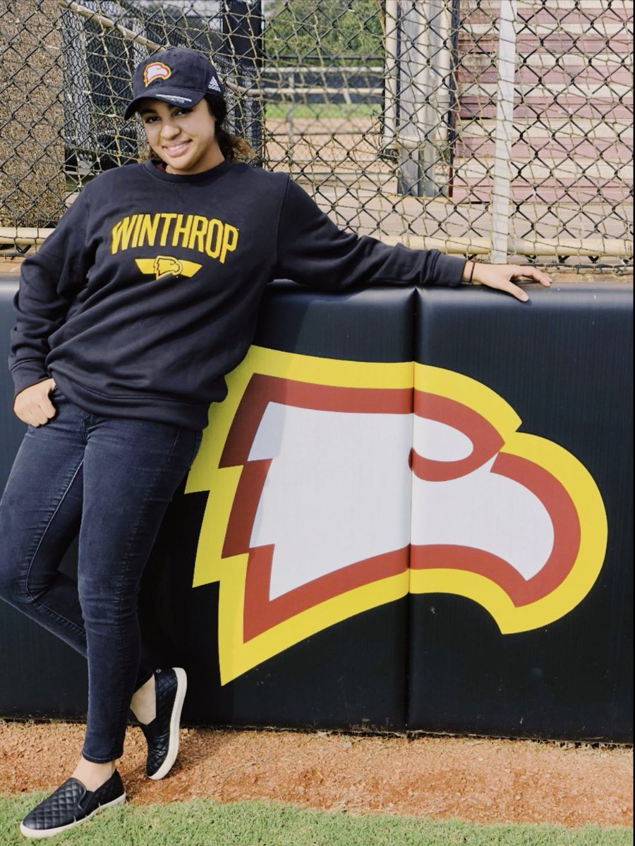 BoulwareSydney's tweet photo. I’m proud to announce that I have officially committed to Winthrop University. I can’t wait to further my athletic and academic career here. I want to thank God and everyone for all the love and support. Go Eagles!🦅 @dacula_softball @respi18 @Winthropsoftbal @CoachWThees https://t.co/UVxqaRD2fz