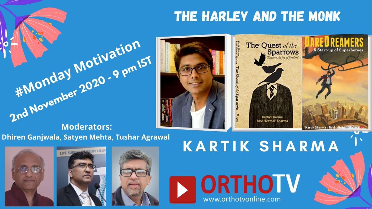 sykartik's tweet photo. Webinar on books, writing and some philosophy!

Date: 2nd November 2020 | Time: 9 pm India Time

Moderators: Dr Tushar Agrawal, Dr Satyen Mehta, Dr Dhiren Ganjwala

https://t.co/jqabMpekHZ https://t.co/ylWHMMCCZW