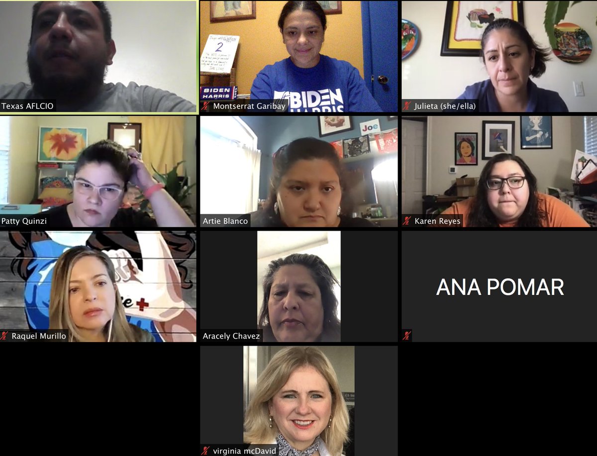 MontserratforTX's tweet photo. .@TexasAFLCIO  Phone Bank en ESPAñOL with the most #Chingonas sisters in the labor movement. 
600 calls in Spanish for the @TCCLC_AFLCIO  
Gracias LADIES! Son the BEST! @ArtieBlancoSays @TenaciousPinTX @KarenInATX_
#sisepuede #txlabor2020 https://t.co/UcKImPMBm5