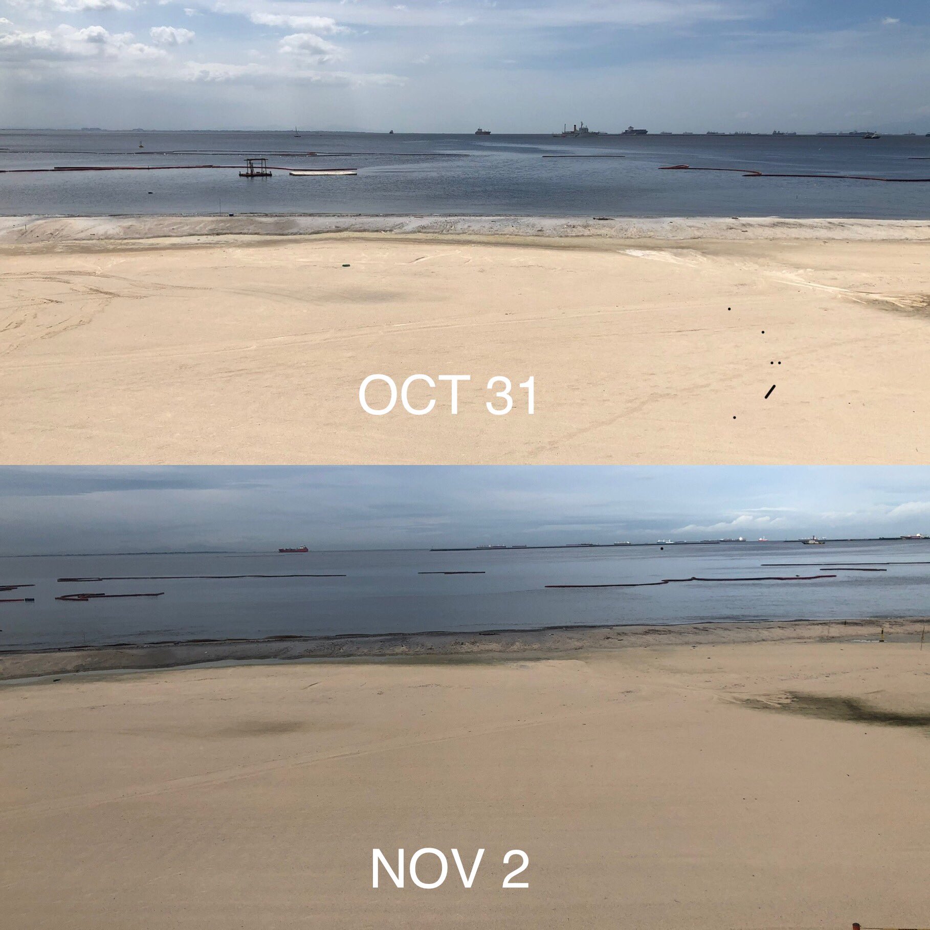 Dolomite After Typhoon Rolly – What Happened To The Artificial Sand?