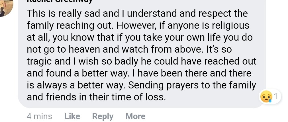 As I was reading the comments on one of the posts, I kept seeing comments like this & just started sobbing. The judgment was overwhelming but it reminded me of all the times I, too, have been judged for my MH issues. I used to never admit that I've been hospitalized for it. 3/