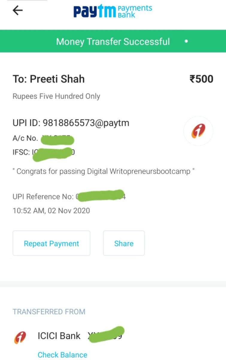 soni2006's tweet image. Congratulations 🎉👏 🎊 Ms. Preeti Shah for passing Digital Writopreneurs Hub Bootcamp. This is a great achievement.👍😊. Want to interact with DW Community: chat.whatsapp.com/Id4fhJyVRUcDrt…

#digitaltransformation #digitalwritopreneur #rajindersoni #preetishah #bestwriter #qualitywriter