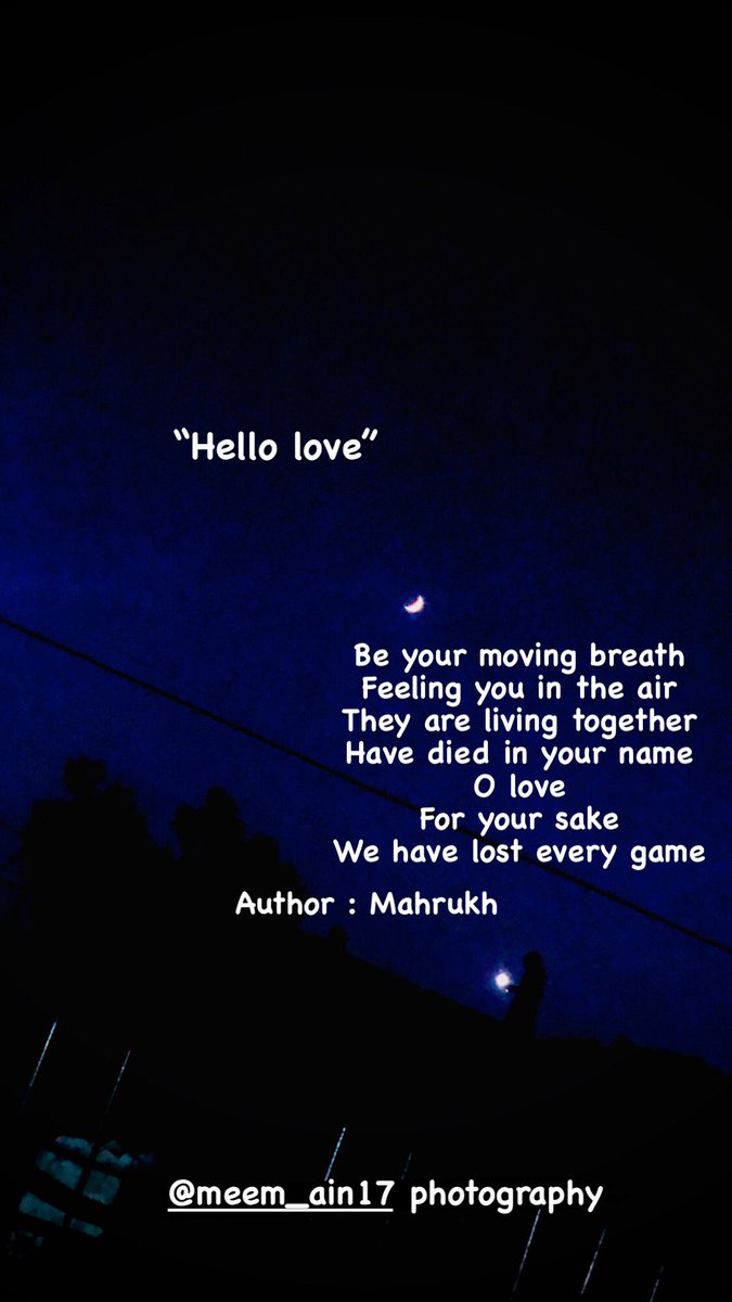 MAHRUKH62's tweet photo. Poem : hello love
Few lines here
Author: Mahrukh
#instagram #austhetic #blogger #Lahoreblogger #authorskills #iphoneclick #poetry #writer #photography
#depthobessed #theImaged #trendystyle #pakistanistreetstyle #austhetic #lifestyle #ghost
@MAHRUKH62 https://t.co/IByQmxNSS6
