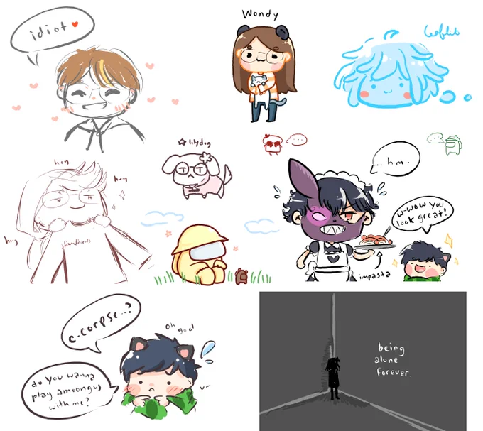 doodles from today 8D 