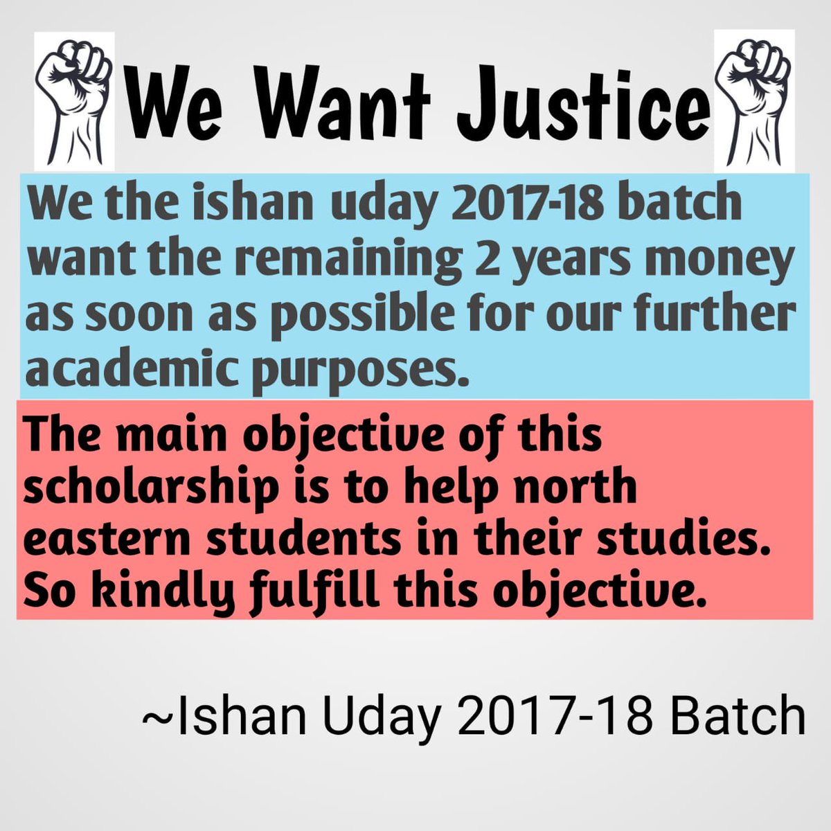 ppnalltube's tweet photo. #Justice_For_IshanUday_2017_18batch
#ugc
#pfms
@ugc_india
@DrRPNishank
@PMOIndia
@EduMinOfIndia
@DrJitendraSingh
@MDoNERIndia
@ravishndtv 
@ndtv 
@himantabiswa 
@RahulGandhi
@AmitShahOffice
@INCIndia
@pratidintime 
@mygovassam 
@rashtrapatibhvn 
@narendramodi
@nsitharaman https://t.co/cOZNJXNpCh