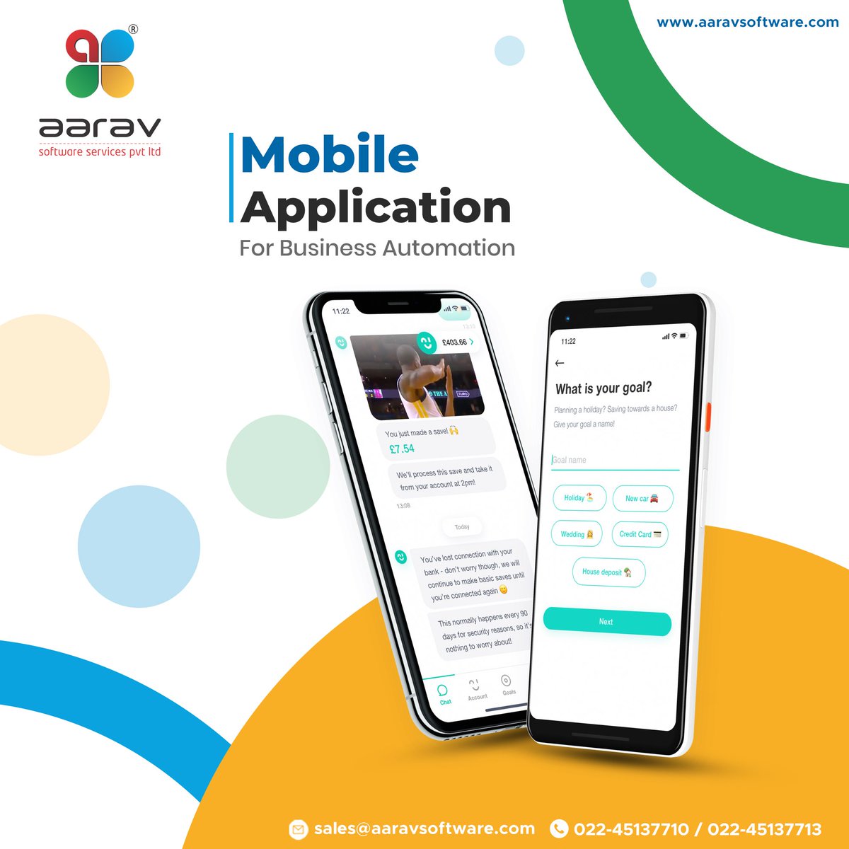 AaravSoftware's tweet photo. Let our technical experts work along with your team for the consultation and development of the #mobileapplication for your #business #Automation.
Call: 022-45137710 / 3
Email: sales@aaravsoftware.com
Web: https://t.co/MDPpJ0UOcU

#AaravSoftware #softwaredevelopment #appdesign https://t.co/0wKEmGGloe