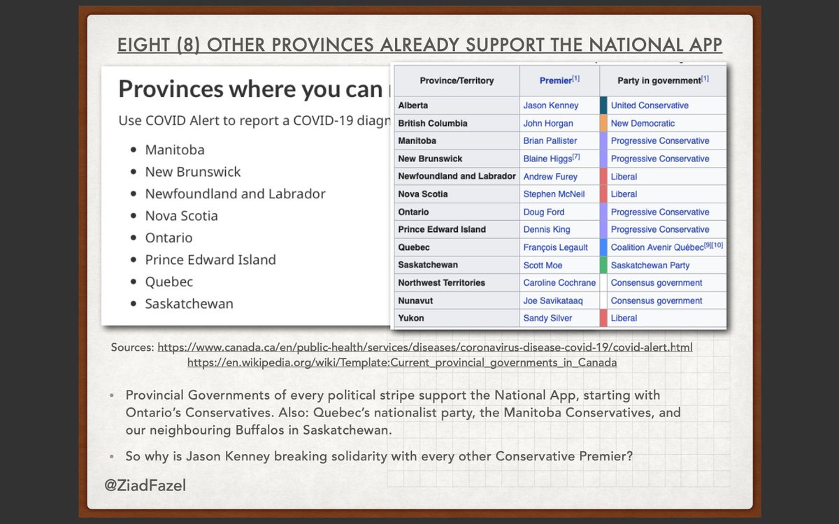 BOTH the AB-Only App, and the National App, can be run simultaneously.AB Health only has to provide a National code for positive tests, as promised in August.8 other provinces have passed Alberta. @picardonhealth  @paulisci  @ctvedmonton  @jasonfherring  @mikesbloggity