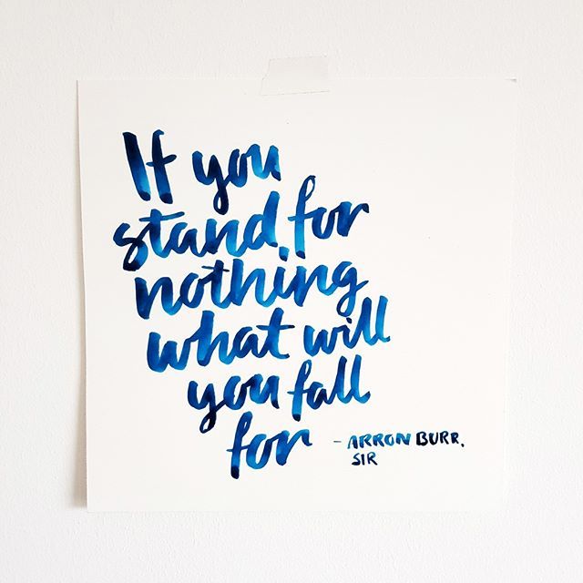 Watching Hamilton right now. One of my favorite lines just happened.