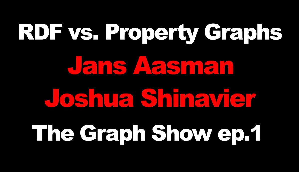 TheGraphShow (@thegraphshow) on Twitter photo RDF vs. Property Graphs! hear <a href="/joshsh/">Joshua Shinavier</a> and <a href="/jansaasman/">jansaasman</a> of <a href="/Franzinc/">Franz Inc.</a> on <a href="/TheGraphShow/">TheGraphShow</a> episode #1
youtu.be/OTPTq5_ifvY
#Ontology #GraphDatabases #Semantic #RDF #KnowledgeGraphs RDF vs. Property Graphs! hear <a href="/joshsh/">Joshua Shinavier</a> and <a href="/jansaasman/">jansaasman</a> of <a href="/Franzinc/">Franz Inc.</a> on <a href="/TheGraphShow/">TheGraphShow</a> episode #1
youtu.be/OTPTq5_ifvY
#Ontology #GraphDatabases #Semantic #RDF #KnowledgeGraphs