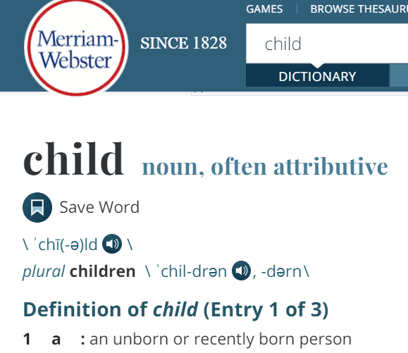 5. If we defend our "right" to kill a powerless, voiceless, innocent child (Webster's: "an unborn or recently born person"), then we negate the moral right on which all others depend: the right to life. Physically and philosophically, abortion is the germ of human destruction