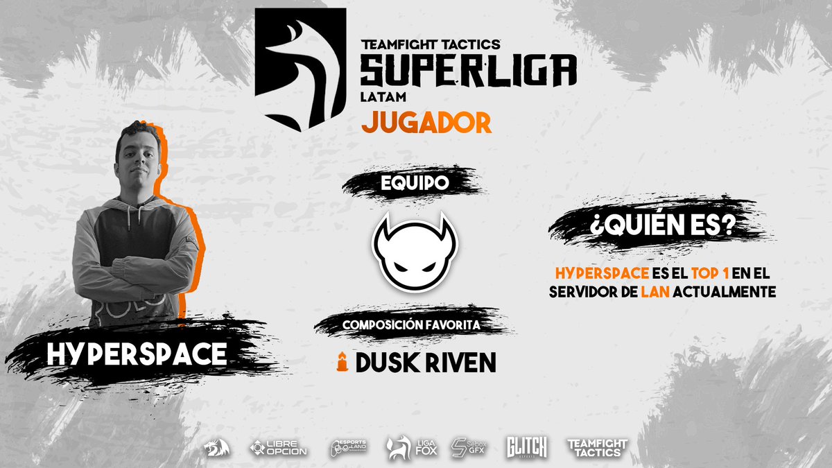 LigaFox's tweet photo. (2/5)
@HyperSpaceLAN

Actual top 1 en el leader de LAN y miembro del equipo @GGDemons además de ser Streamer en twitch

🔗Link stream:
https://t.co/QR8DI73Unx

Compo favorita: Dusk/Riven

Continúa ⬇️⬇️⬇️ https://t.co/t5UHZ1XO0Q