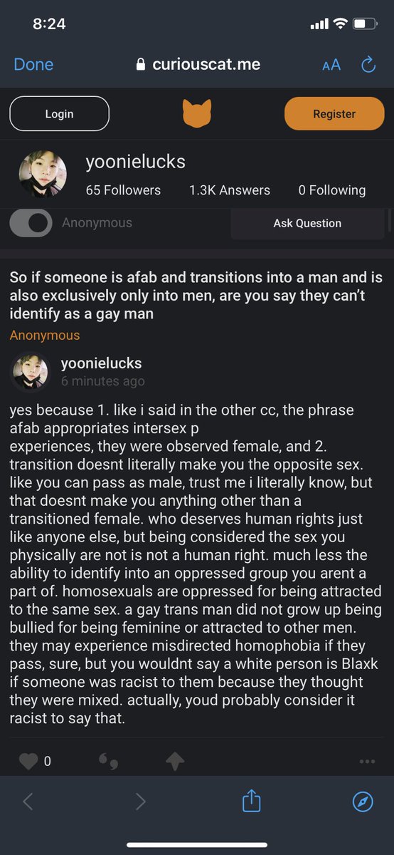 transrights0123's tweet photo. Why @yooniefucks and @knotslutt are transphobic and terfs - a thread 

Tw // transphobia enbyphobia https://t.co/BqmqfLzD94
