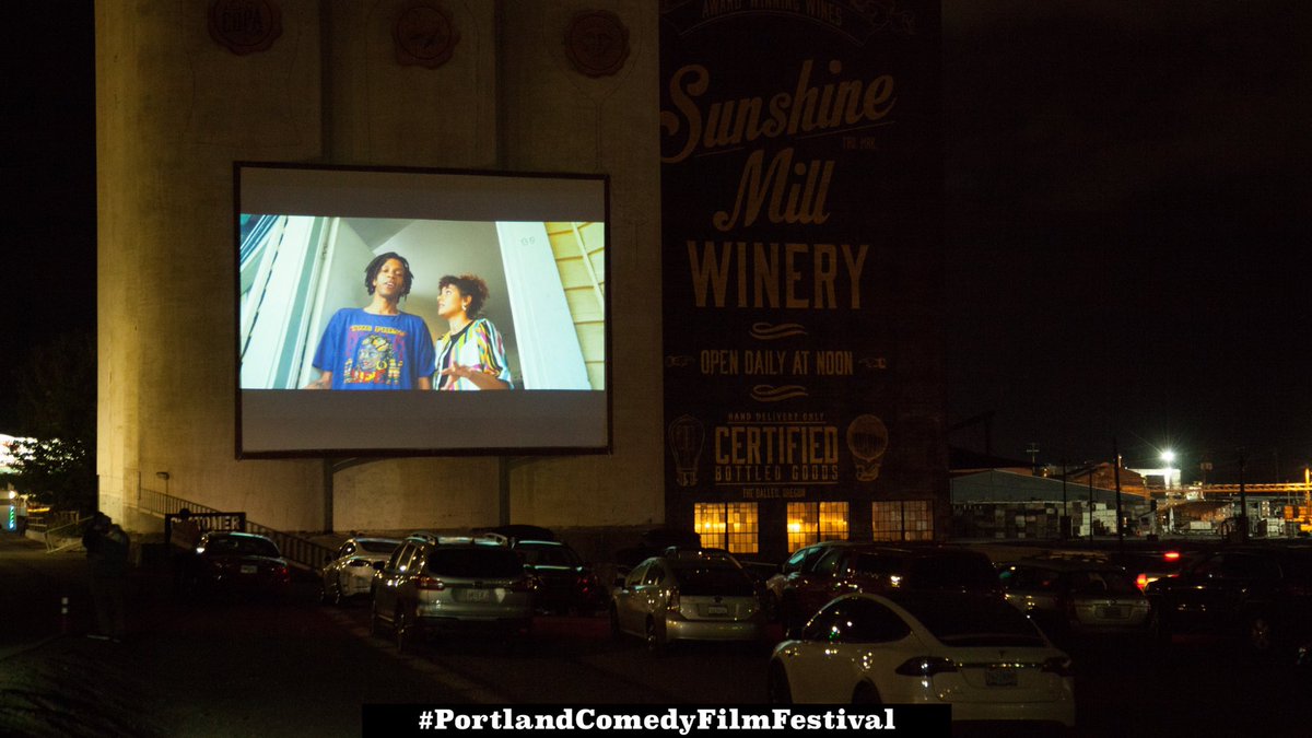 thanks to those who organized &amp; attended this rad drive-in at Portland Comedy Film Festival!