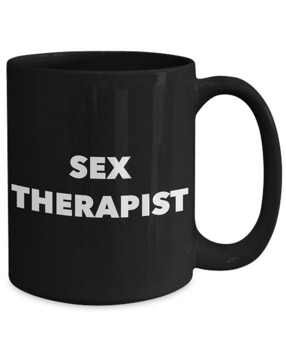 In the minouette shop: Funny gift mug for a friend - SEX THERAPIST - The perfect gift for a birthday or just to brighten someone's day - white by Bandillero at ift.tt/3oP0mdm