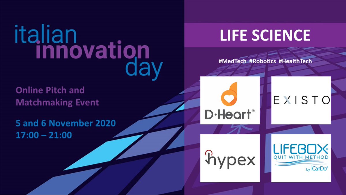 Nadia_lom's tweet photo. Next 5 and 6 November #MedTech , #Robotics, #HealthTech, #DeepTech, #Agritech, #GreenBuilding, #CircularFashion, #MarketingTech, #SmartCity, #Energy,  #InsurTech, #ImpactFinance Italian startups pitching online.
➡️Details at https://t.co/ZAXPR9swkv. https://t.co/B38Skn3FIe